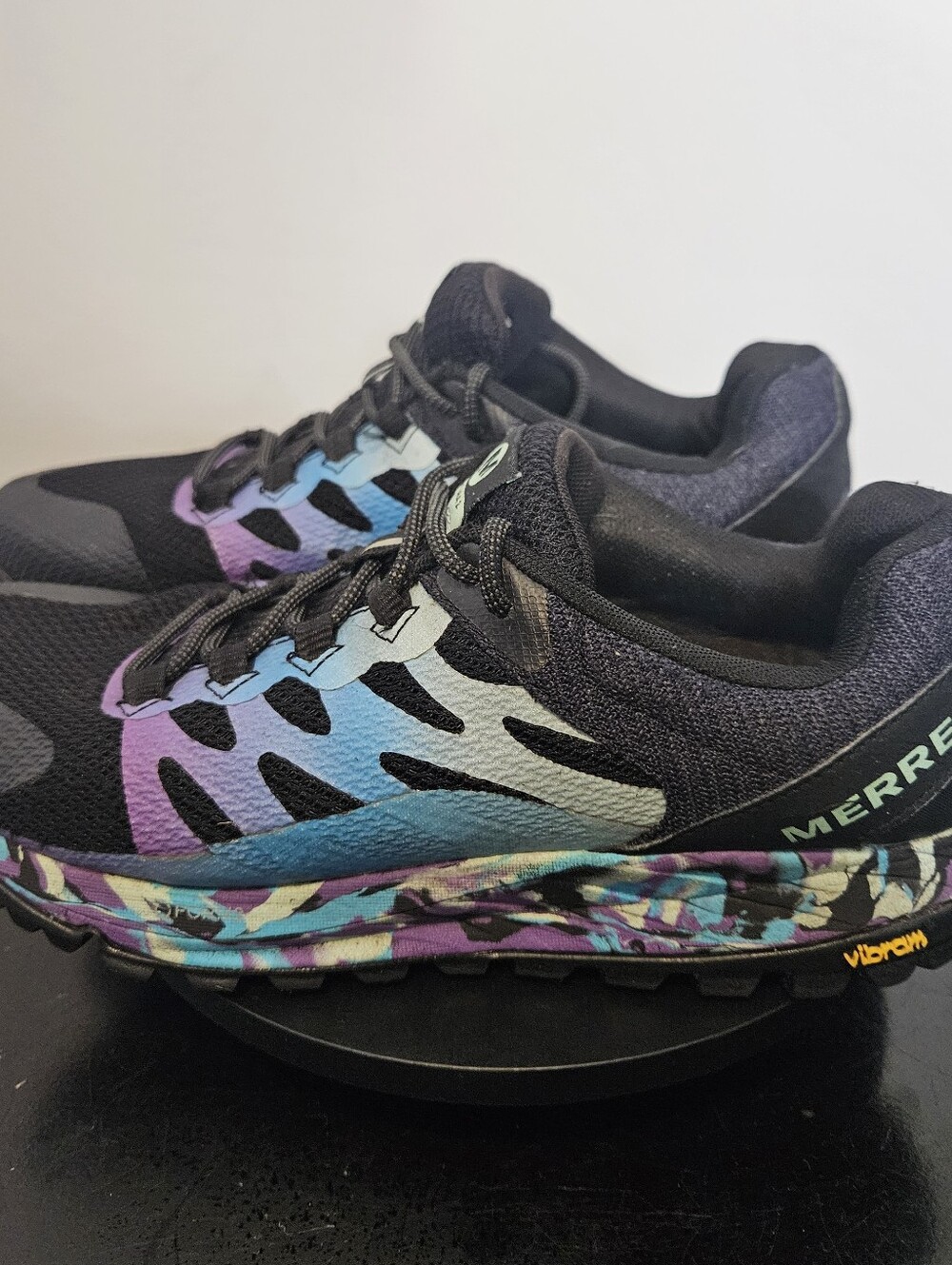 Merrell Antora 2 Natural Wonder Trail Running Black QForm2 Shoes Womens Size 9 - Picture 6 of 10